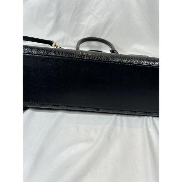 Michael Kors Black Leather Tote with Pouch - Picture 16 of 16